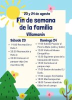 FIN DE SEMANA DE LA FAMILIA VILLAMANIN 2025