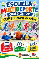 ESCUELA MULTIDEPORTE VILLAMANIN CURSO 2026 - 2027