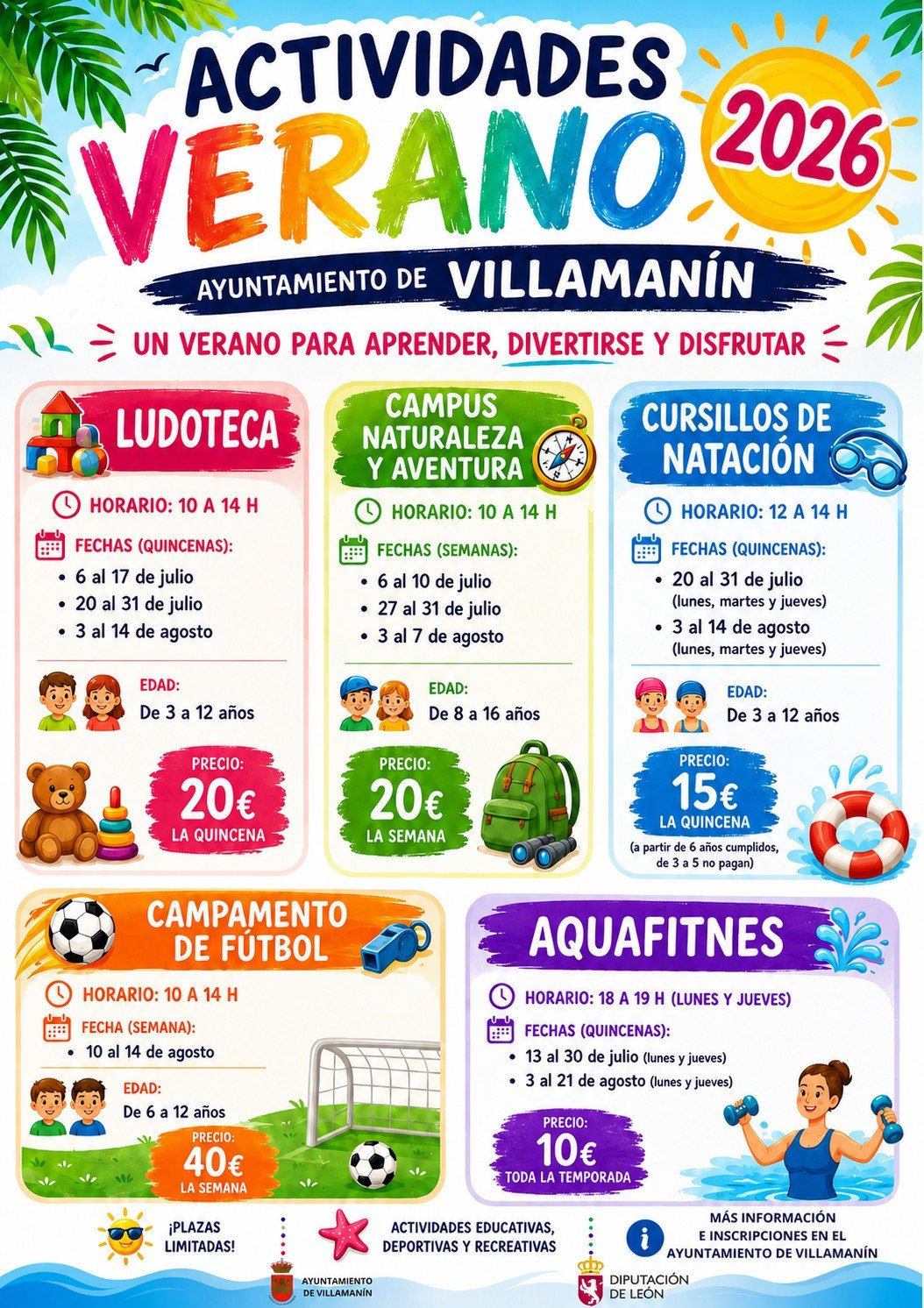 Campamentos y actividades de verano 2026