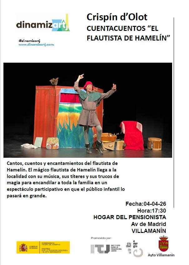 Crispín d'Olot cuentacuentos 'El Flautista de Hamelín'