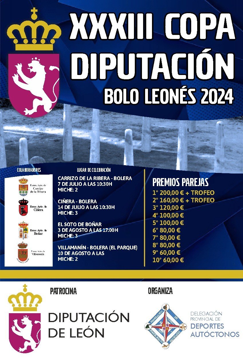 XXXIII Copa Diputación Bolo Leonés 2024