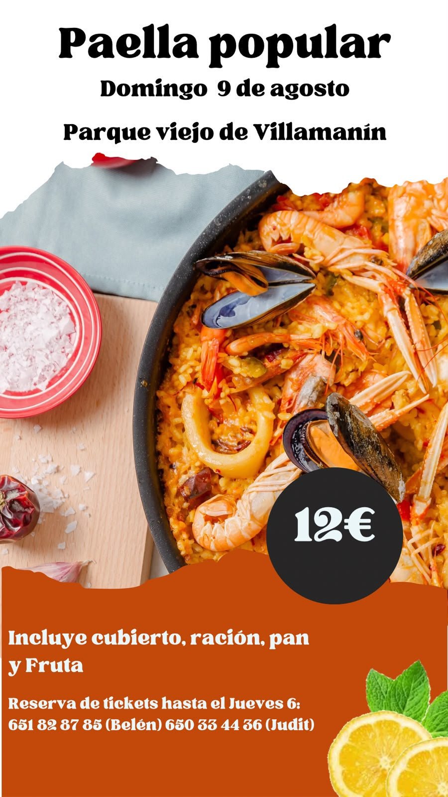 PAELLA POPULAR VILLAMANIN 2026