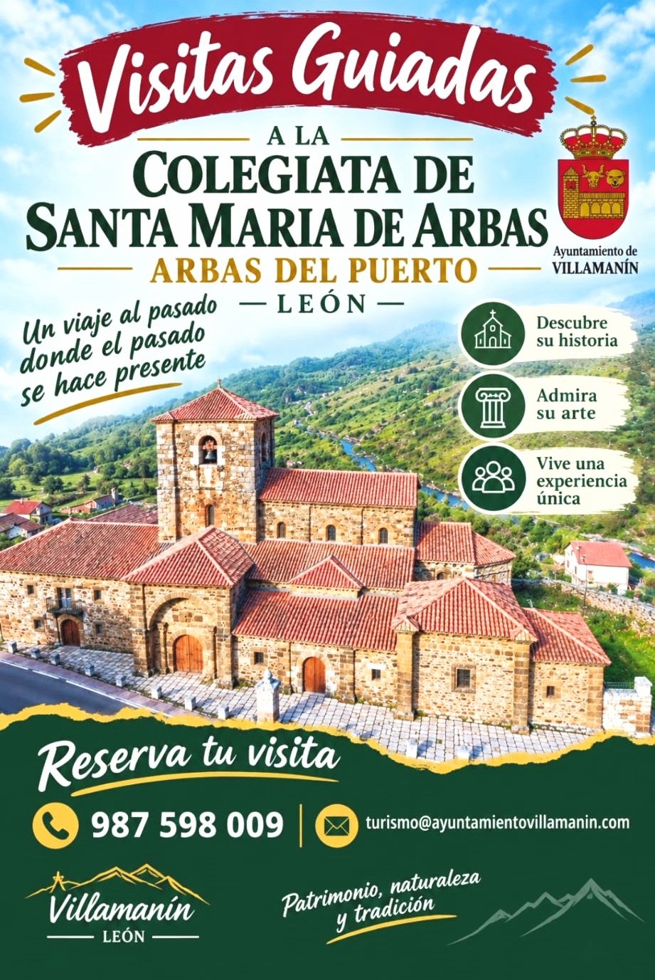 VISITAS GUIADAS A LA COLEGIATA DE SANTA MARIA DE ARBAS