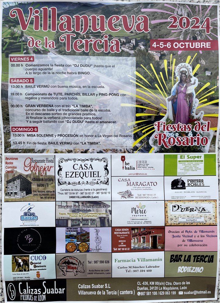 FIESTAS DEL ROSARIO EN VILLANUEVA DE LA TERCIA